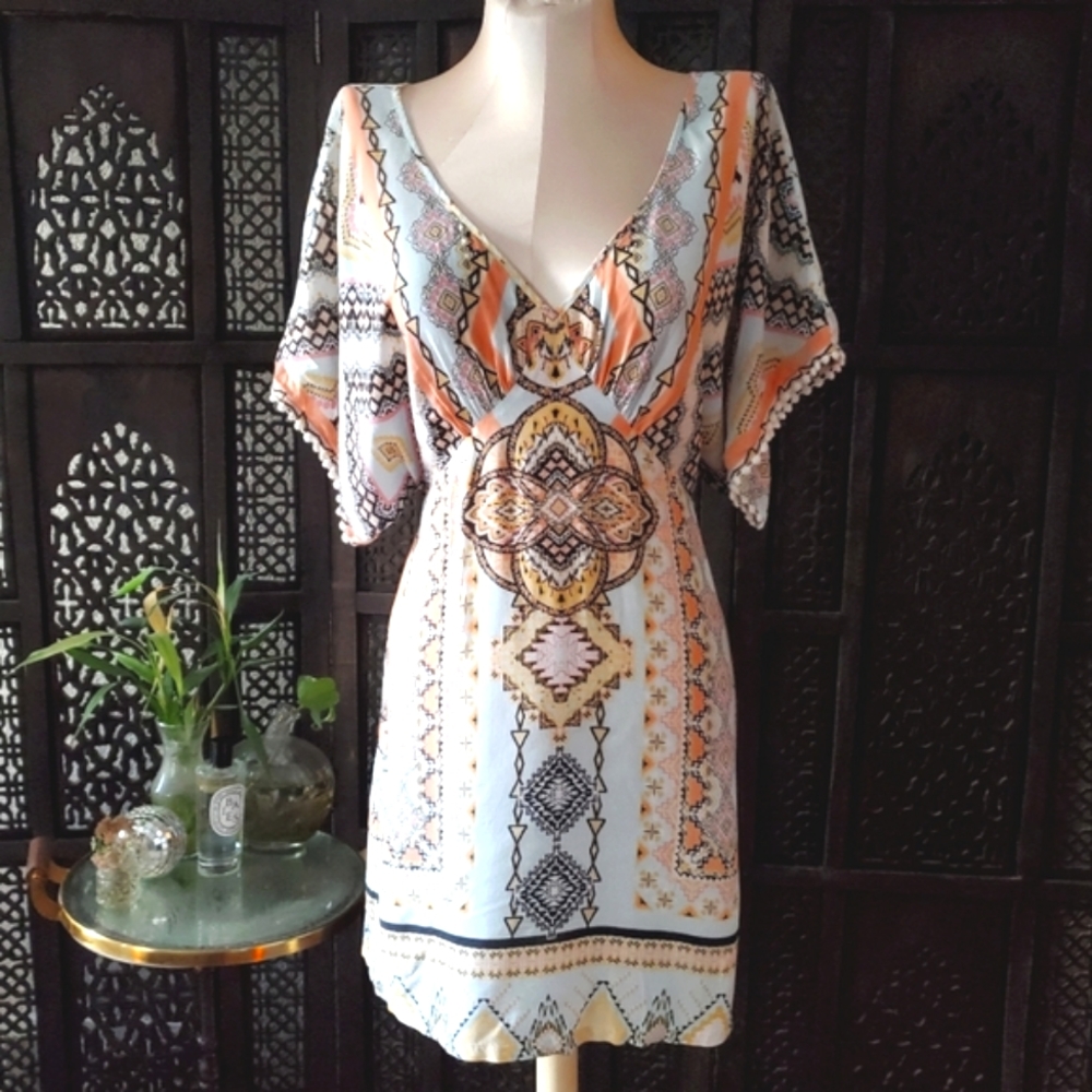Southwest Kimono Tunic dress